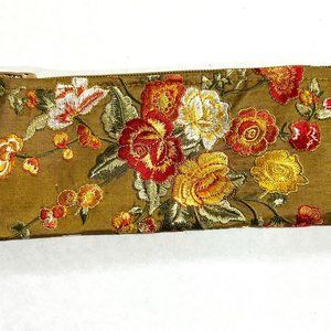 BAG embroidered pouch with zipper